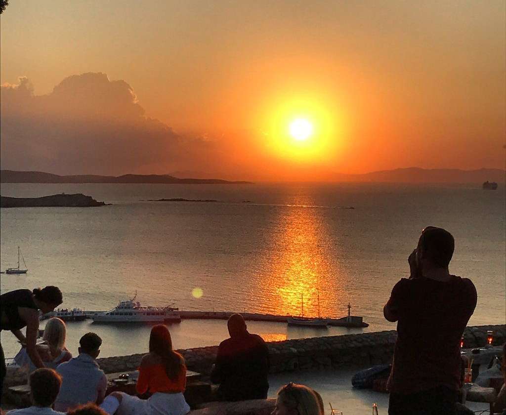 A 180˚ Breathtaking View of Mykonos Sunset